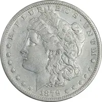 سکه یک دلار 1879 مورگان - AU50 - آمریکا
