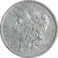 سکه یک دلار 1882 مورگان - EF45 - آمریکا