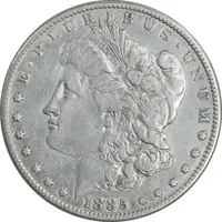 سکه یک دلار 1885 مورگان - VF35 - آمریکا