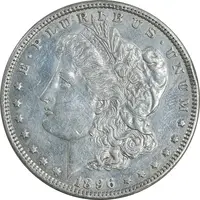 سکه یک دلار 1896 مورگان - EF45 - آمریکا