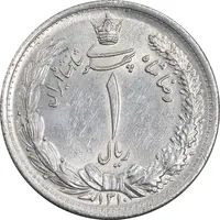 سکه 1 ریال 1310 - AU58 - رضا شاه