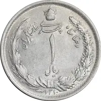 سکه 1 ریال 1310 - AU55 - رضا شاه