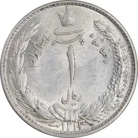 سکه 1 ریال 1313 - 3 تاریخ بزرگ - MS61 - رضا شاه