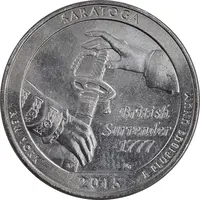 سکه کوارتر دلار 2015P ساراتوگا - AU - آمریکا