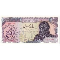 اسکناس 5000 ریال سورشارژی (یگانه - خوش کیش) مهر جمهوری - تک - UNC63 - جمهوری اسلامی
