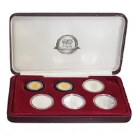 مجموعه مدال های نقره و طلا یادبود 100 سالگی فیفا 2004 - PF64