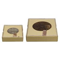 مدال های برنز و نقره انقلاب سفید 1346 - با جعبه فابریک - UNC - محمد رضا شاه