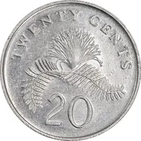سکه 20 سنت 2006 جمهوری - روبان باز - AU55 - سنگاپور