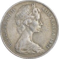 سکه 20 سنت 1973 الیزابت دوم - EF40 - استرالیا