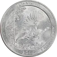 سکه کوارتر دلار 2015P جنگل ملی کیساچی - MS61 - آمریکا