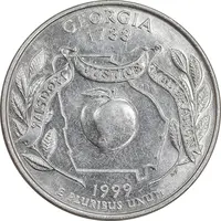 سکه کوارتر دلار 1999D ایالتی - جورجیا - MS61 - آمریکا