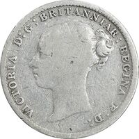 سکه 3 پنس 1885 ویکتوریا - VF20 - انگلستان