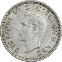 سکه 3 پنس 1939 جرج ششم - AU58 - انگلستان