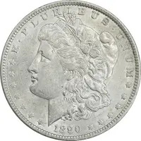 سکه یک دلار 1890 مورگان - MS61 - آمریکا