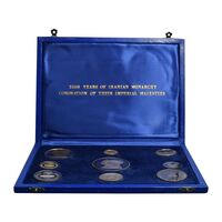 مدال های طلا و نقره سری جشنهای 2500 ساله شاهنشاهی - PF64 - محمد رضا شاه