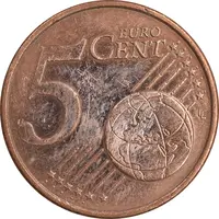 سکه 5 یورو سنت 2001 جمهوری پنجم - EF45 - فرانسه