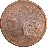 سکه 5 یورو سنت 2009 جمهوری پنجم - EF45 - فرانسه
