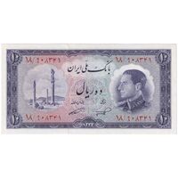 اسکناس 10 ریال 1333 - تک - UNC62 - محمد رضا شاه