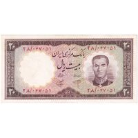 اسکناس 20 ریال 1340 - تک - UNC62 - محمد رضا شاه