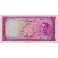 اسکناس 100 ریال سری سوم - تک - VF35 - محمد رضا شاه
