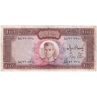 اسکناس 1000 ریال (آموزگار - جهانشاهی) - تک - VF30 - محمد رضا شاه