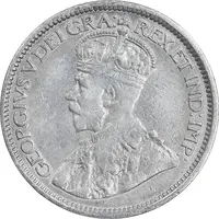 سکه 10 سنت 1913 جرج پنجم - EF45 - کانادا