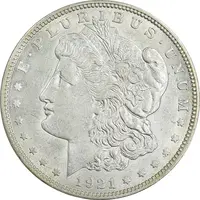 سکه یک دلار 1921 مورگان - AU58 - آمریکا