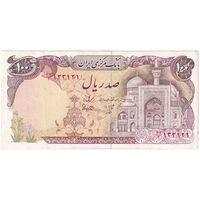 اسکناس 100 ریال (بنی صدر - نوبری) - تک - EF40 - جمهوری اسلامی