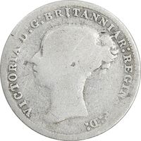 سکه 3 پنس 1876 ویکتوریا - F15 - انگلستان