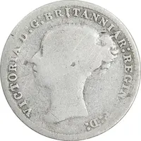 سکه 3 پنس 1876 ویکتوریا - F15 - انگلستان