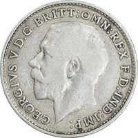 سکه 3 پنس 1915 جرج پنجم - EF40 - انگلستان