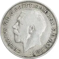 سکه 3 پنس 1915 جرج پنجم - EF40 - انگلستان