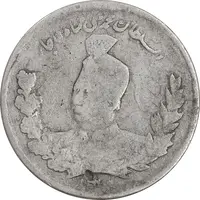 سکه 1000 دینار 1327/6 سورشارژ تاریخ - تصویری - VF30 - محمد علی شاه