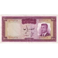 اسکناس 100 ریال 1342 - تک - AU55 - محمد رضا شاه
