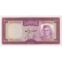 اسکناس 100 ریال (آموزگار - جهانشاهی) - تک - UNC61 - محمد رضا شاه