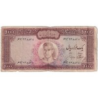 اسکناس 1000 ریال (آموزگار - جهانشاهی) - تک - VG - محمد رضا شاه