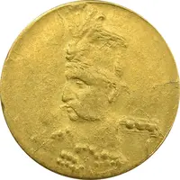 سکه طلا 2000 دینار تصویری (بدون تاریخ) - MS61 - مظفرالدین شاه