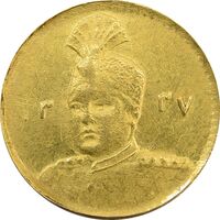 سکه طلا 2000 دینار 1337 تصویری - AU58 - احمد شاه