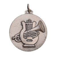 مدال آویز نقره ای مسابقات موسیقی دانشگاه ها - MS62 - محمد رضا شاه