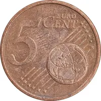 سکه 5 یورو سنت 2002J جمهوری فدرال - EF45 - آلمان