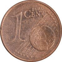 سکه 1 یورو سنت 2009F جمهوری فدرال - AU50 - آلمان