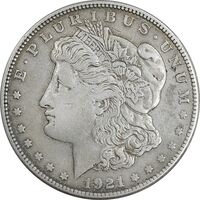 سکه یک دلار 1921S مورگان - EF40 - آمریکا