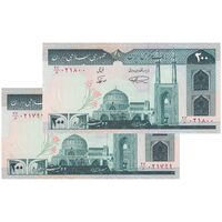 اسکناس 200 ریال (نمازی - نوربخش) فیلیگران الله - شماره بزرگ - UNC63 - جمهوری اسلامی