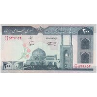 اسکناس 200 ریال (نمازی - نوربخش) فیلیگران امام - شماره بزرگ - UNC63 - جمهوری اسلامی