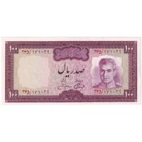 اسکناس 100 ریال (آموزگار - جهانشاهی) - تک - UNC63 - محمد رضا شاه
