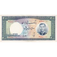اسکناس 200 ریال 1337 - تک - UNC61 - محمد رضا شاه
