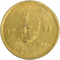 سکه طلا 5000 دینار 1334 تصویری - MS63 - احمد شاه