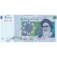 اسکناس 20000 ریال (حسینی - بهمنی) سر تیرک هلال - تک - AU50 - جمهوری اسلامی