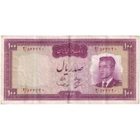 اسکناس 100 ریال 1342 - تک - VF35 - محمد رضا شاه