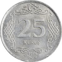 سکه 25 کروش 2019 جمهوری - AU58 - ترکیه